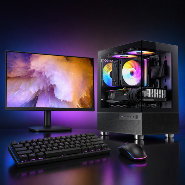 בנדל גיימינג Ryzen 5 5500 RTX 3050 עם מסך 24 אינץ׳ + מקלדת ועכבר במתנה